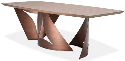Trance Milan Brown Rectangular Wood Dining Table From Aico | Coleman Furniture inside Styling Your Rebellah Walnut Brown Rectangular Table for Every Occasion